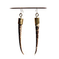 Armadillo Tail Pendant Earrings