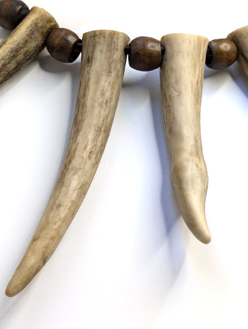 deer antler necklace - cruelty free, natural handmade jewelry
