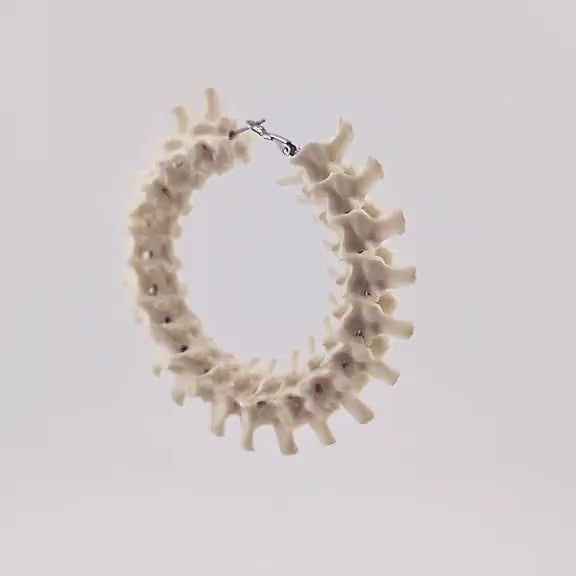 Snake Vertebrae Hoops